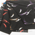 210GSM Tissu Abaya Imprimé Polyester Spandex Laine Pêche